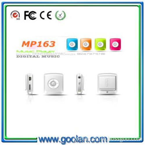 support TF card slot mini mp3 player MP163 wrist watch mp3 player